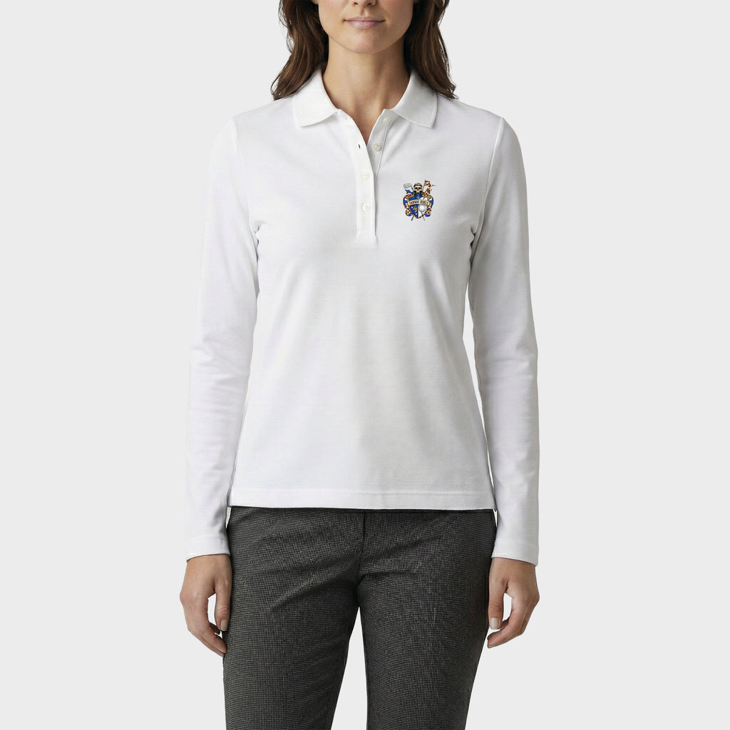 Polo golf femme Blason manches longues