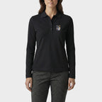 Polo golf femme Blason manches longues
