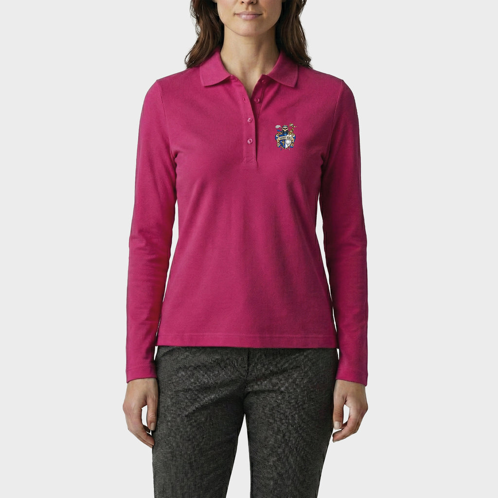 Polo golf femme Blason manches longues