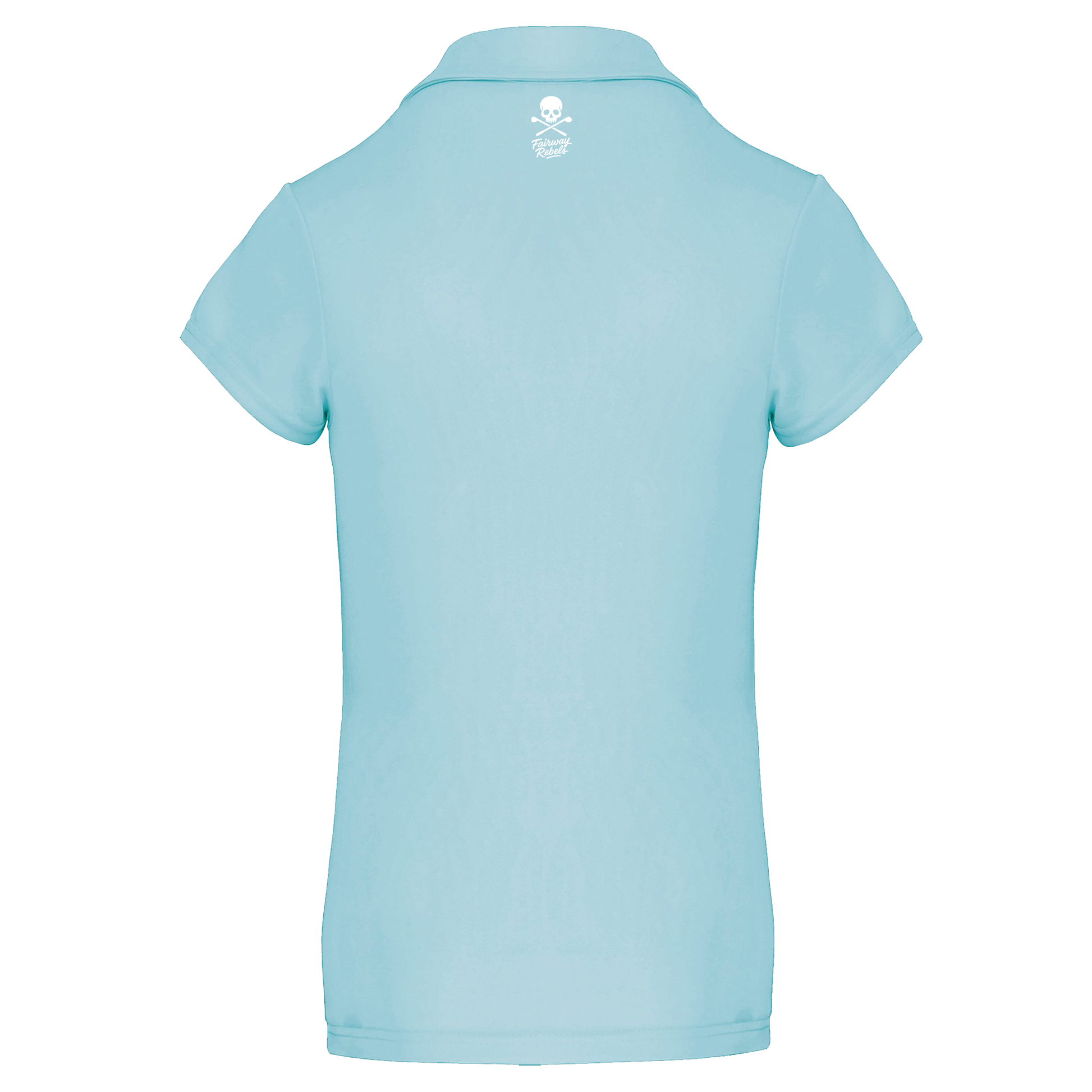 Polo Golf Technique Femme Skull Bleu Ciel - Fairway Rebels golf