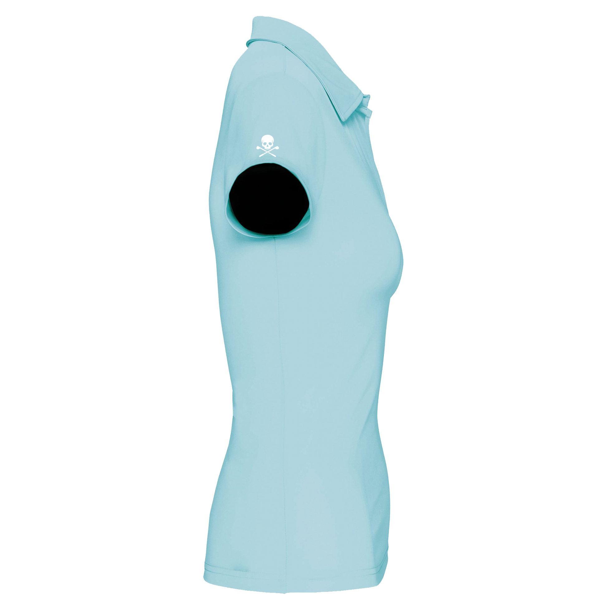 Polo Golf Technique Femme Skull Bleu Ciel - Fairway Rebels golf