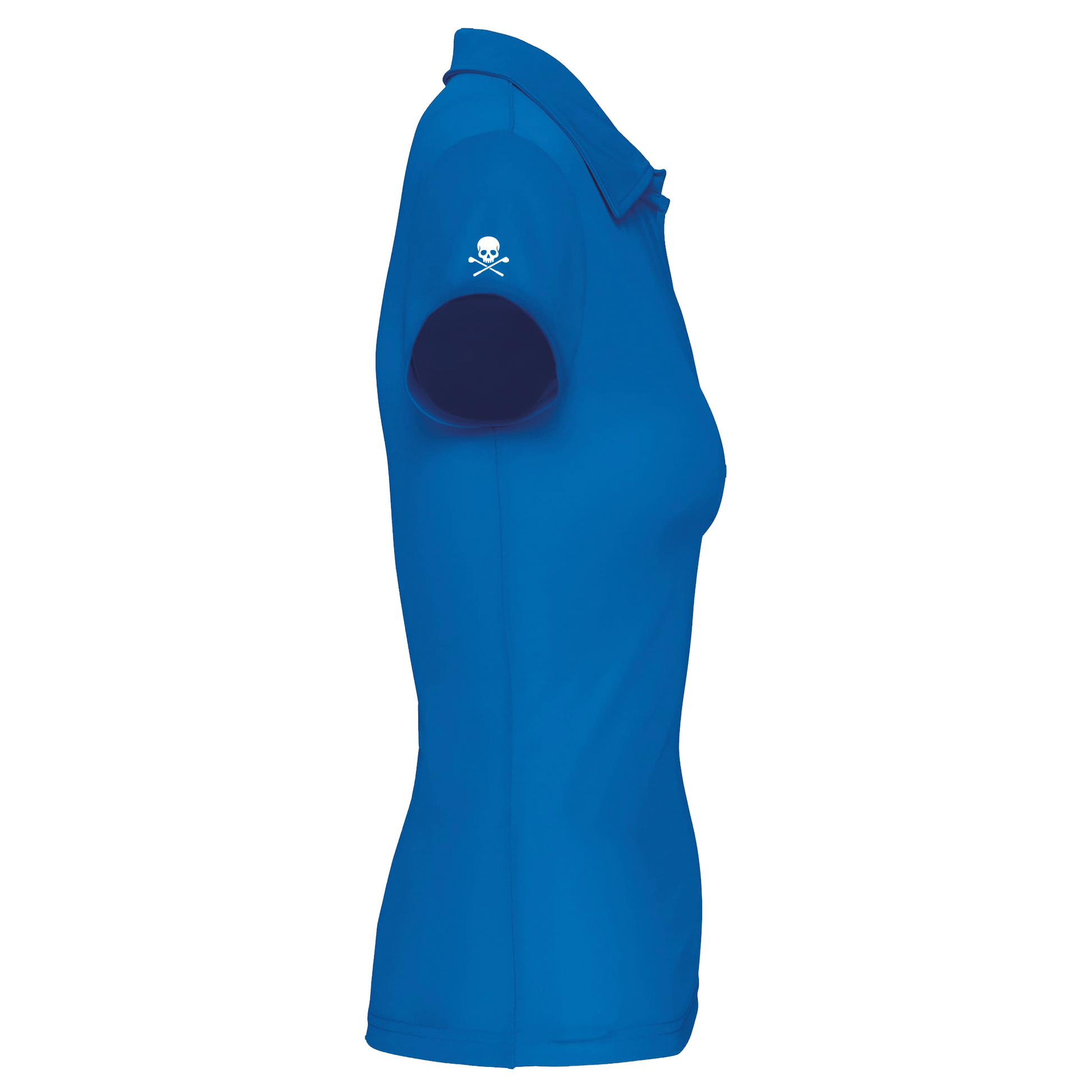 Polo Golf Technique Femme Skull Bleu - Fairway Rebels golf