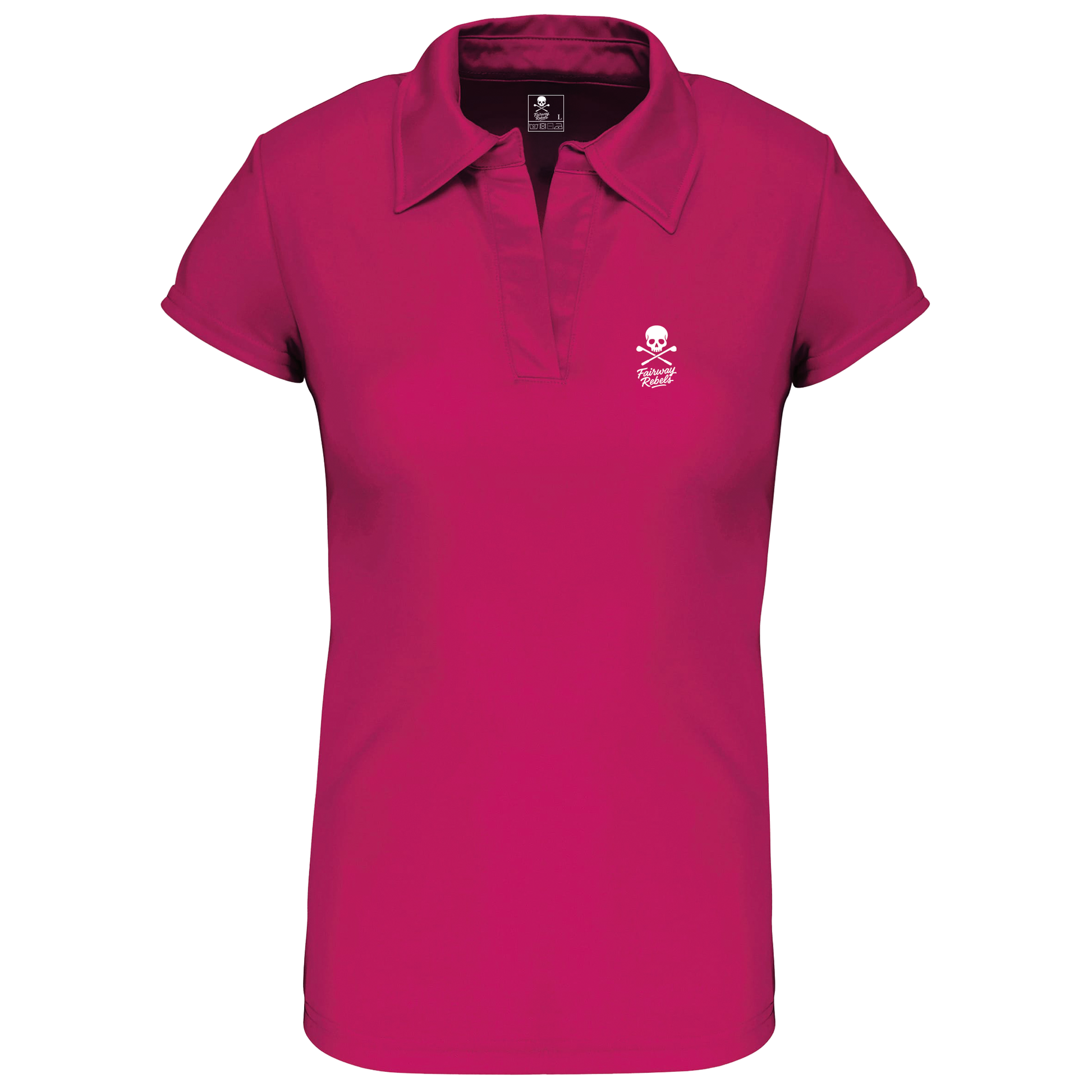Polo Golf Technique Femme Skull Fushia - Fairway Rebels golf