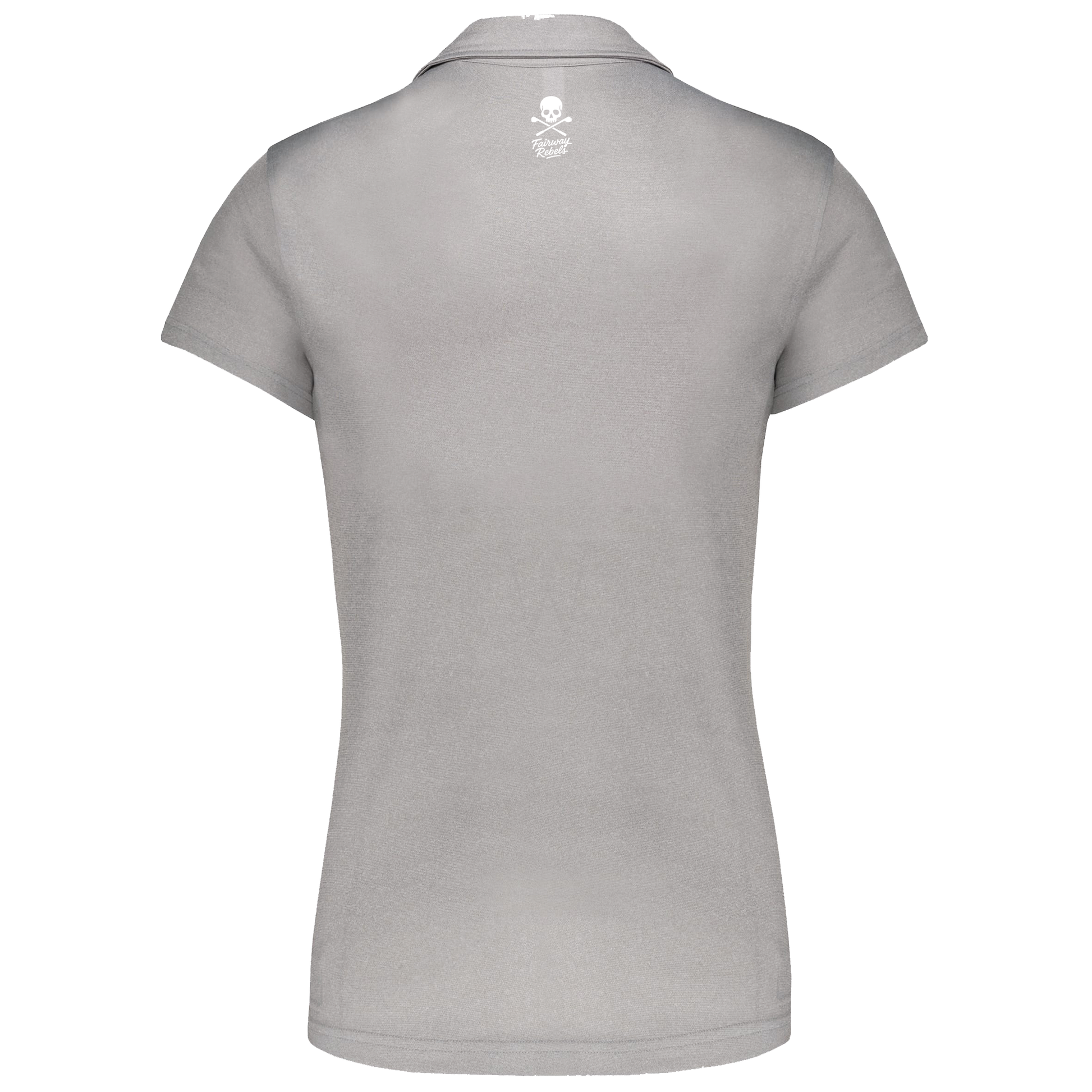 Polo Golf Technique Femme Skull Gris clair - Fairway Rebels golf