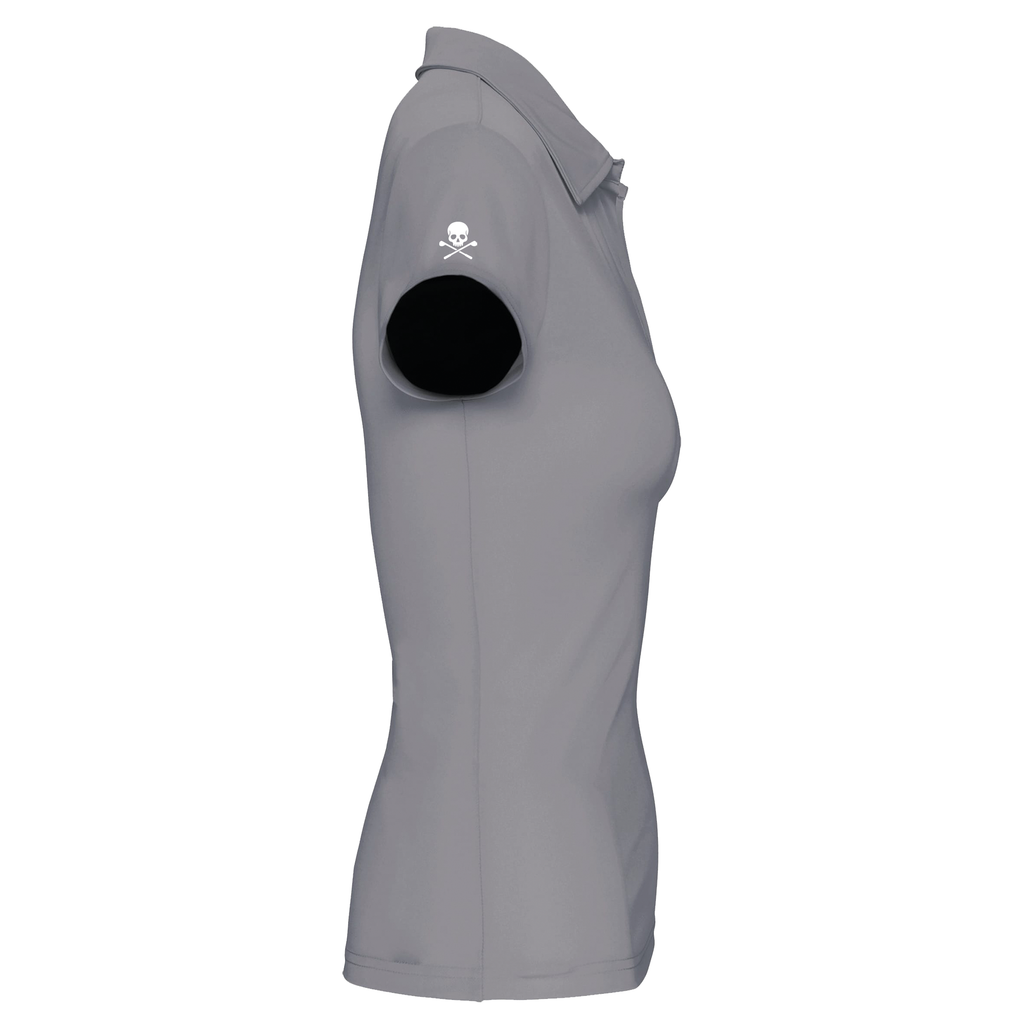 Polo Golf Technique Femme Skull Gris - Fairway Rebels golf