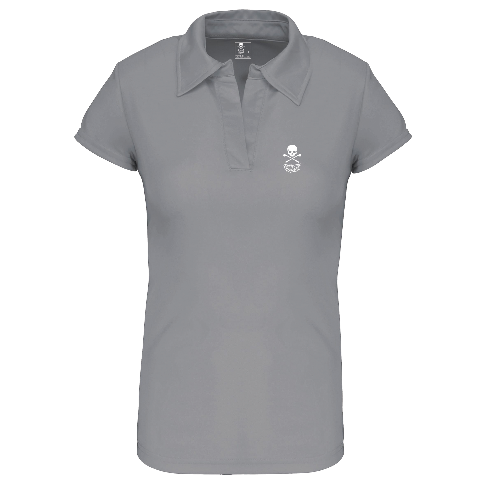 Polo Golf Technique Femme Skull Gris - Fairway Rebels golf