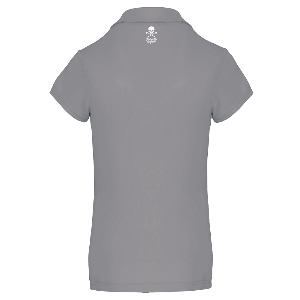 Polo Golf Technique Femme Skull Gris - Fairway Rebels golf