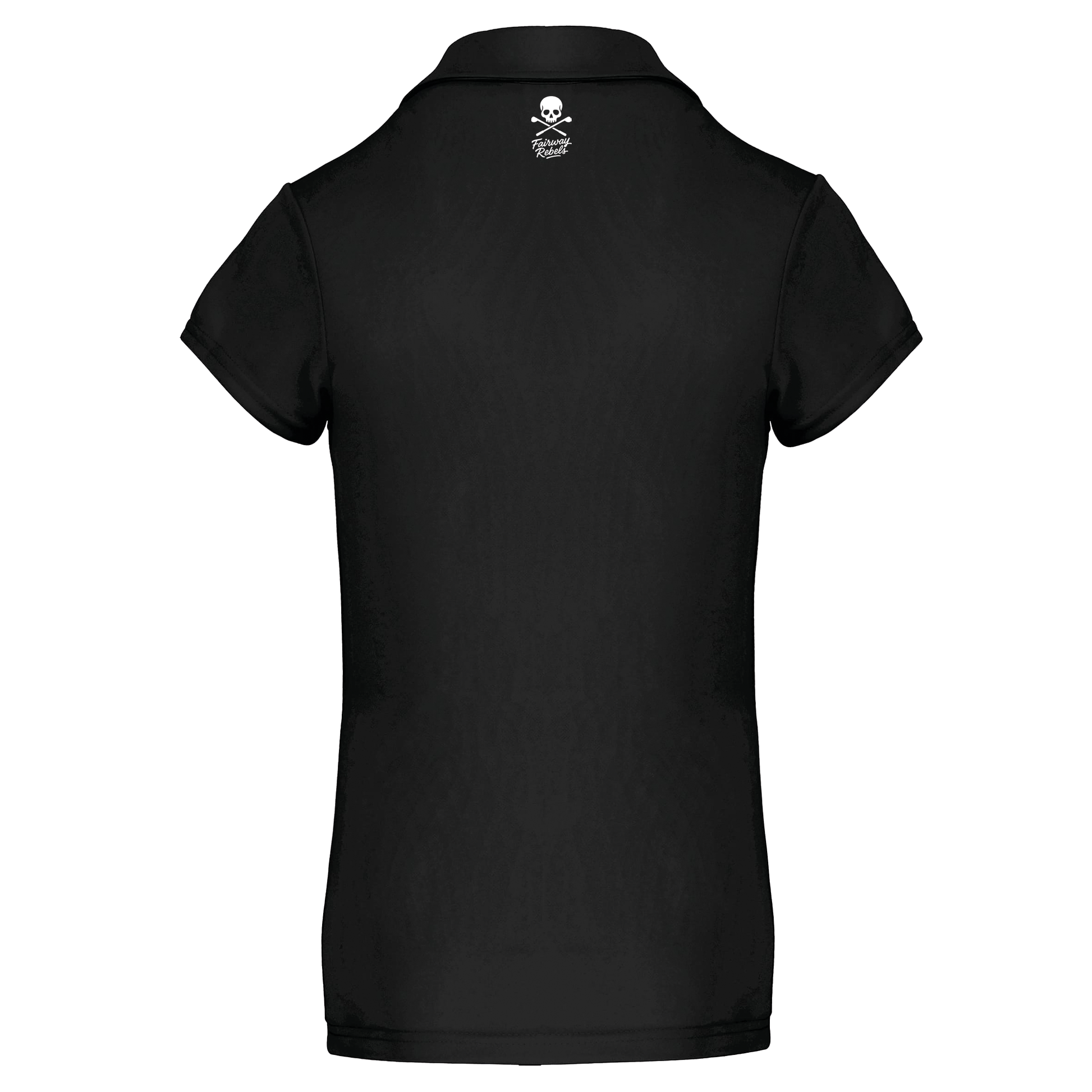 Polo Golf Technique Femme Skull Noir - Fairway Rebels golf