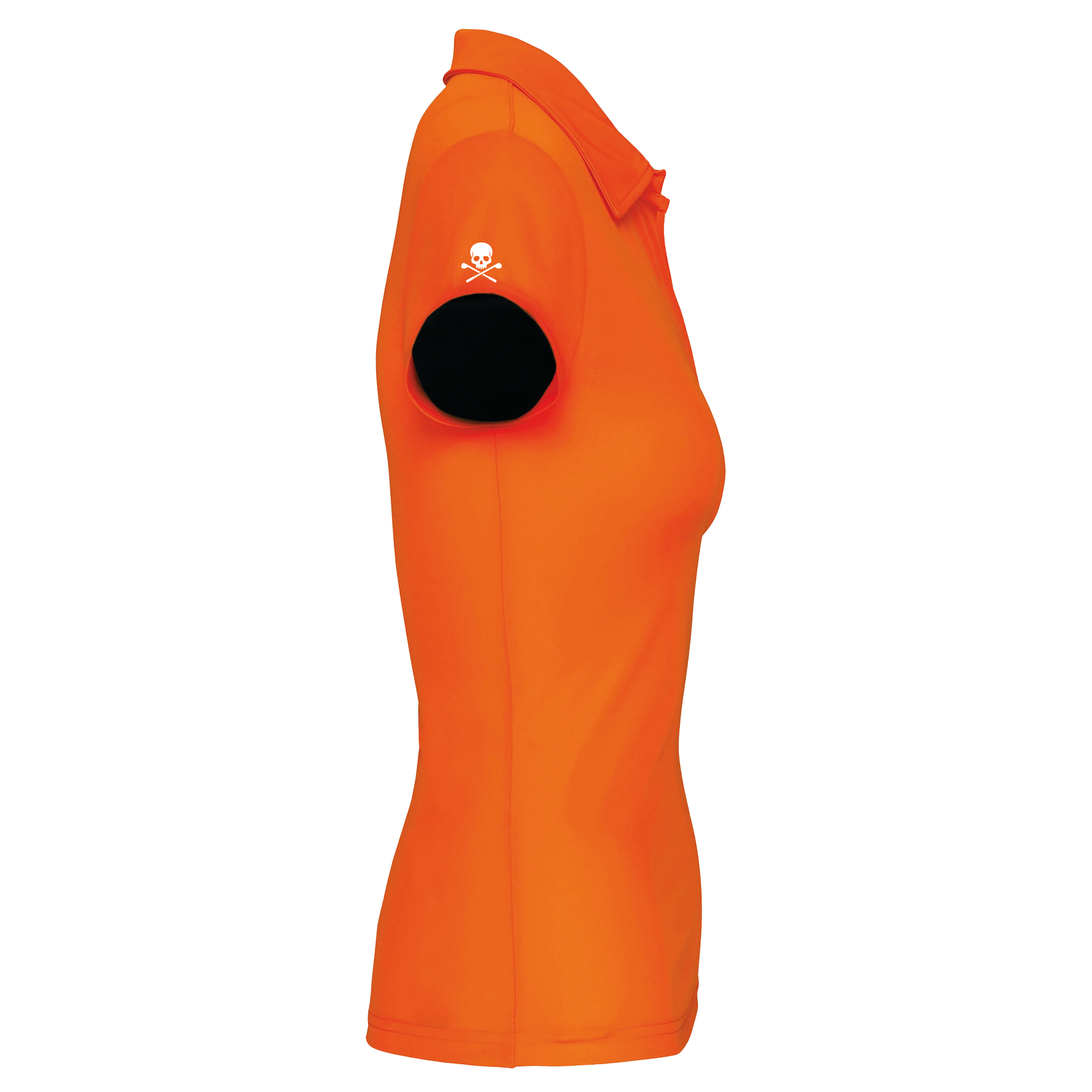 Polo Golf Technique Femme Skull Orange - Fairway Rebels golf