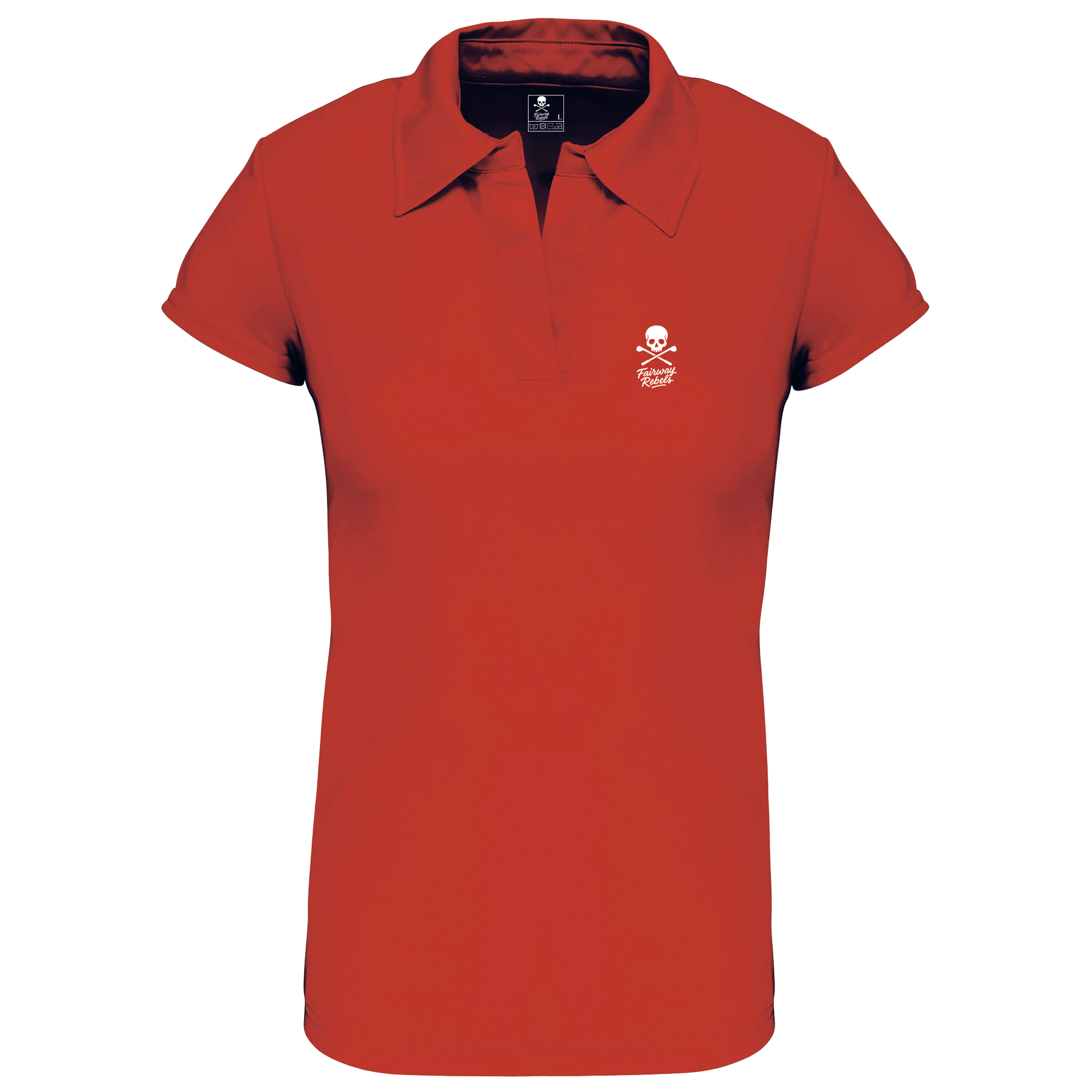 Polo Golf Technique Femme Skull Rouge - Fairway Rebels golf