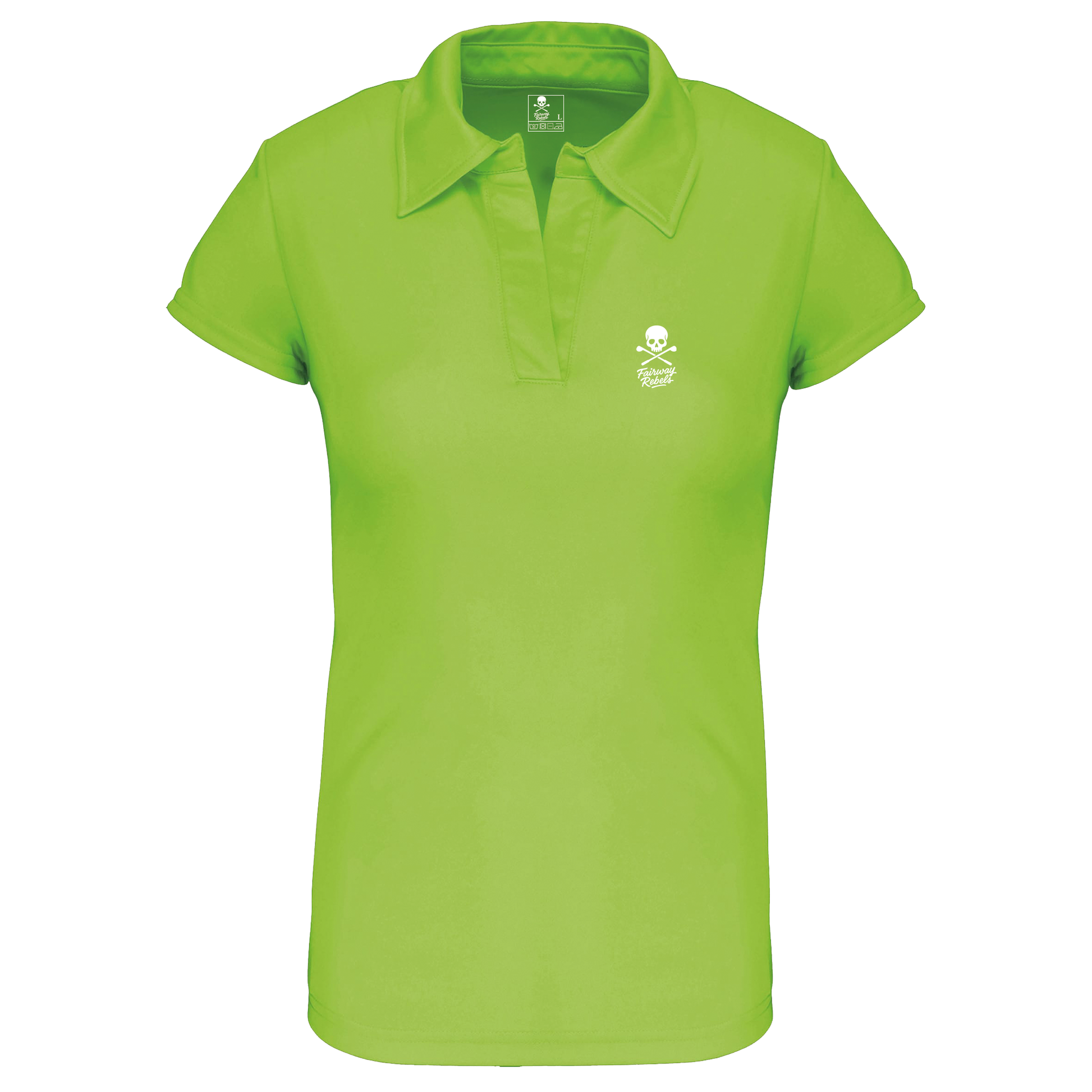Polo Golf Technique Femme Skull Vert - Fairway Rebels golf