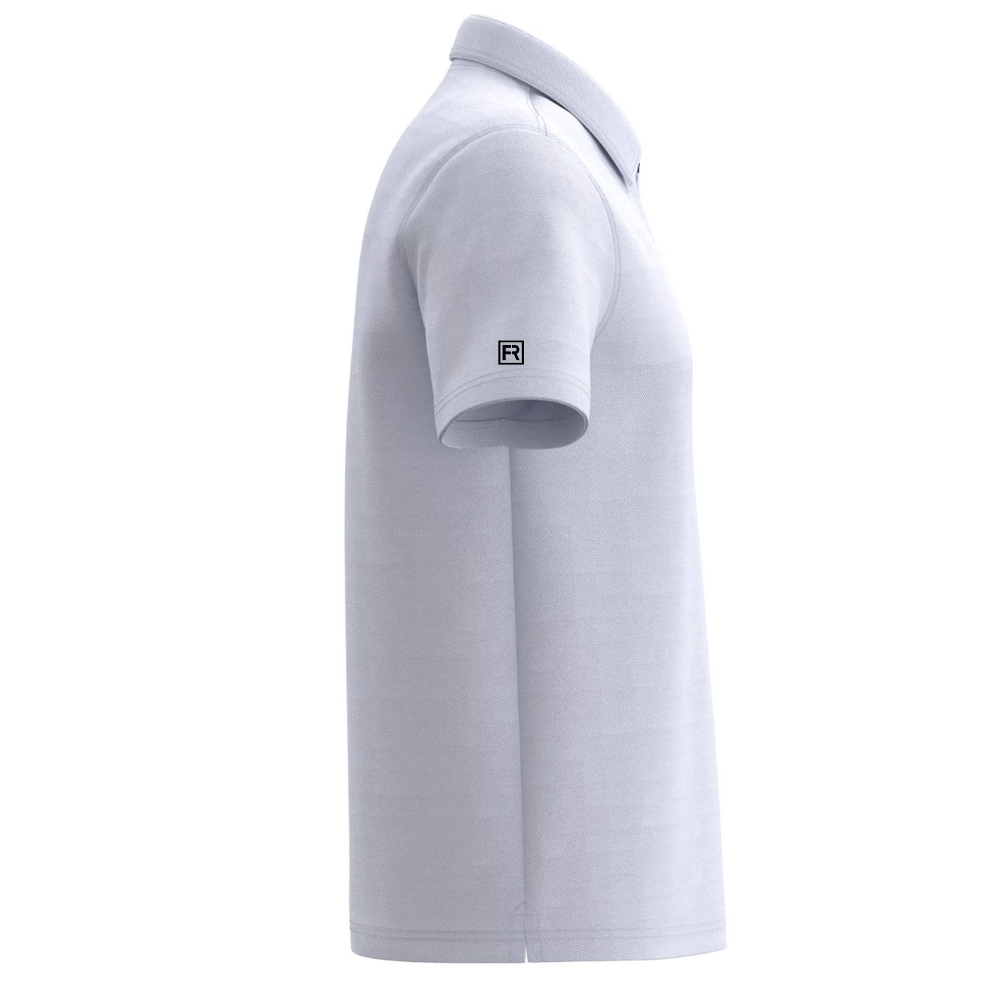 Polo Golf homme blanc 1/4 zip