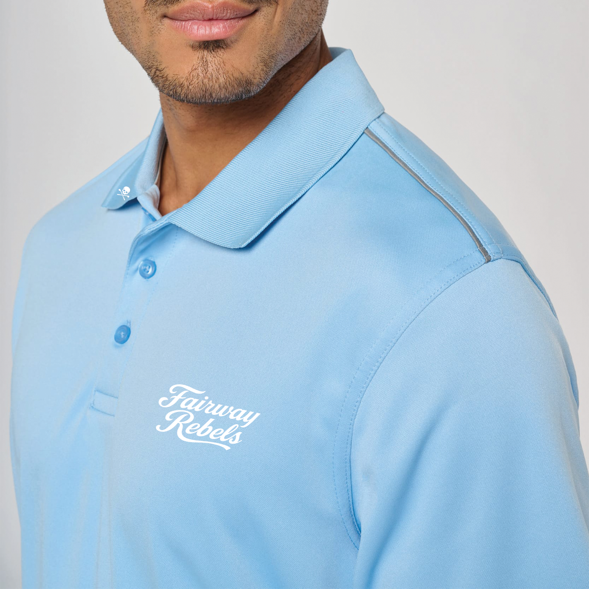 Polo golf Homme Technique The Two Bleu