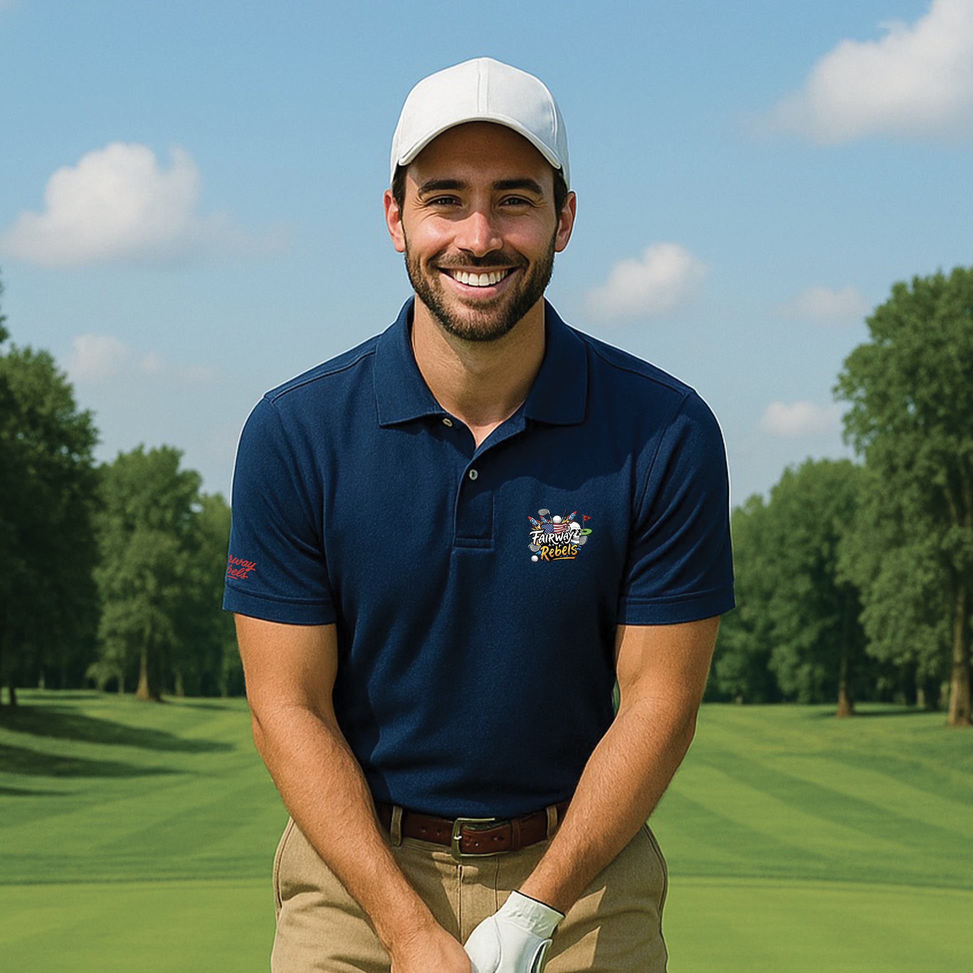 Polo Golf Homme Army - Fairway Rebels golf