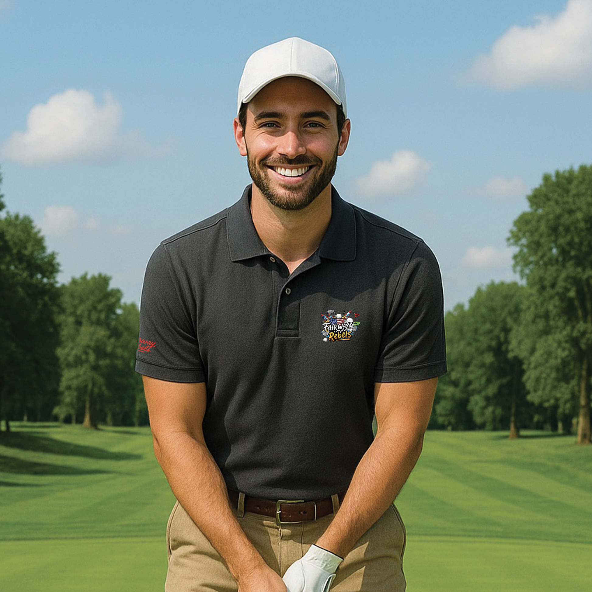 Polo Golf Homme Army - Fairway Rebels golf