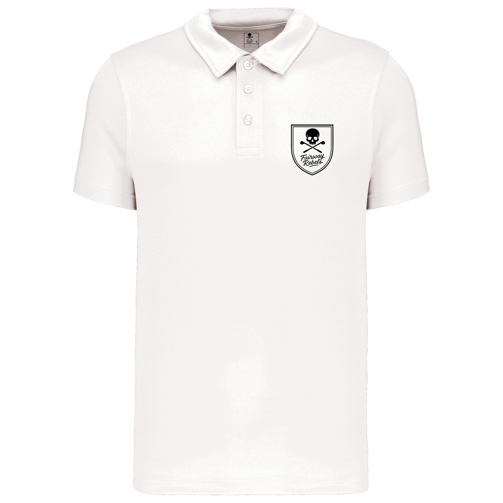 Polo Golf Homme Technique Blanc Fairway Rebels - Fairway Rebels golf