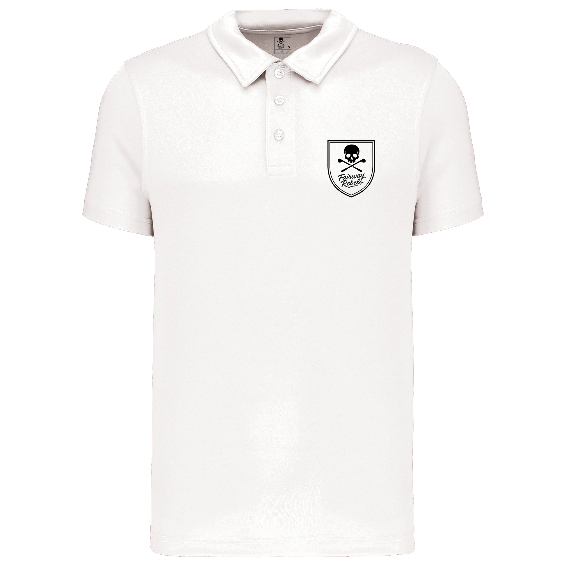 Polo Golf Homme Technique Blanc Fairway Rebels - Fairway Rebels golf