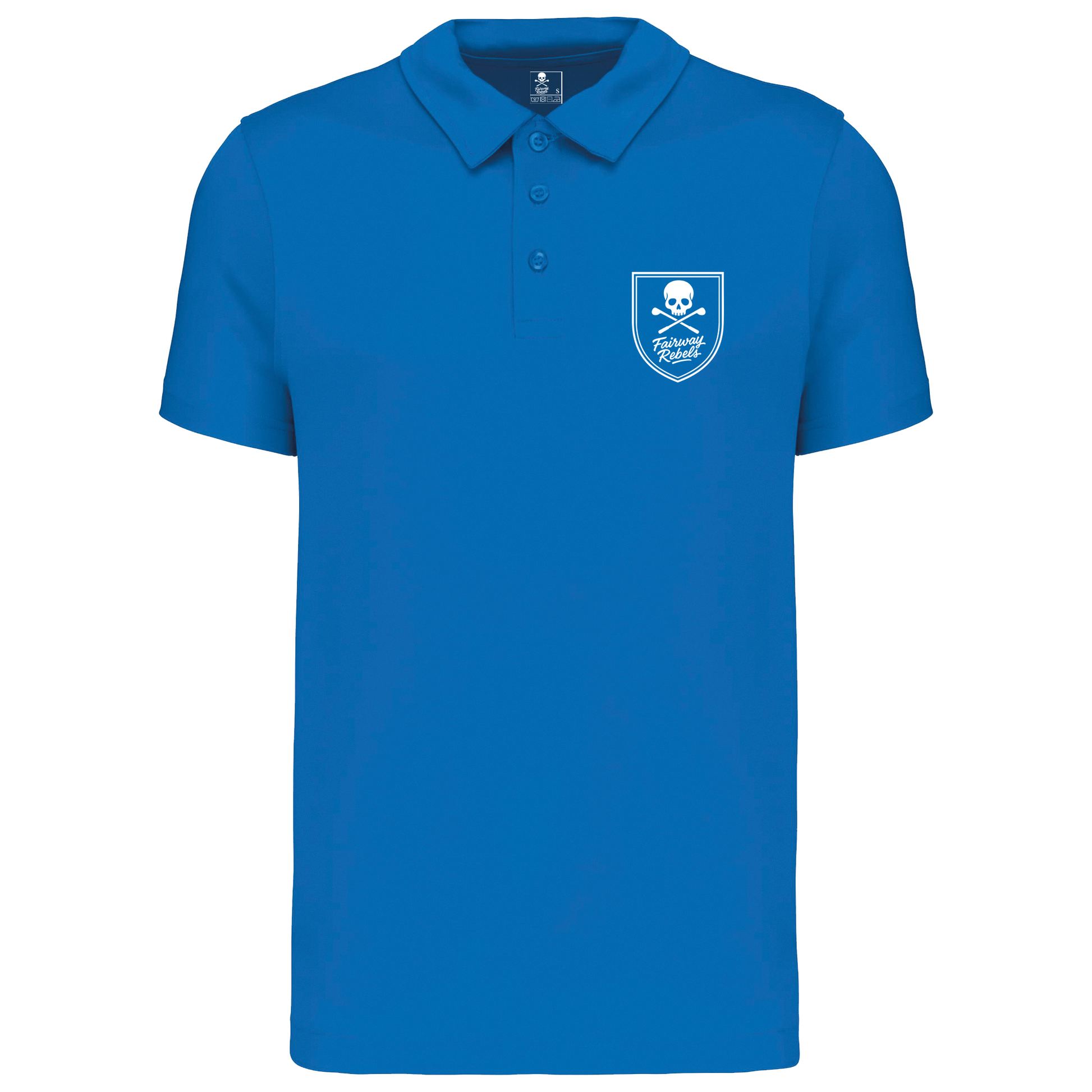 Polo Golf Homme Technique Bleu Fairway Rebels - Fairway Rebels golf