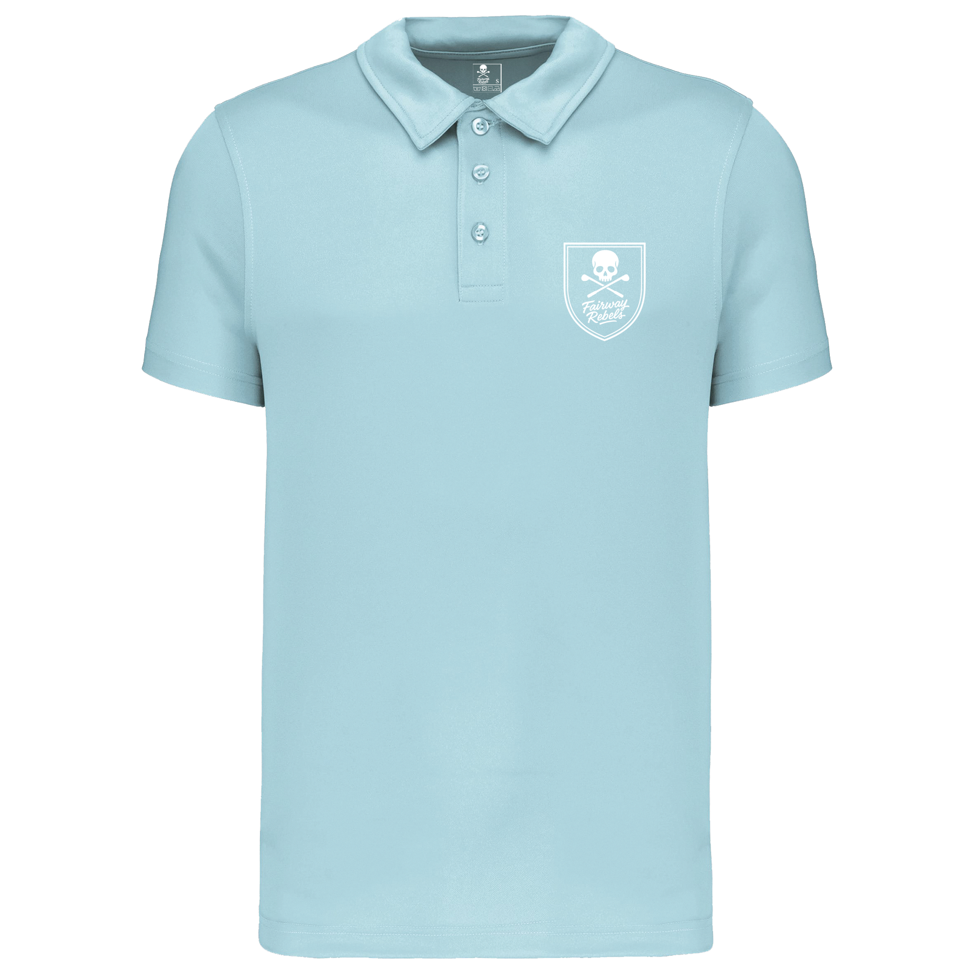 Polo Golf Homme Technique Bleu Ciel Fairway Rebels - Fairway Rebels golf