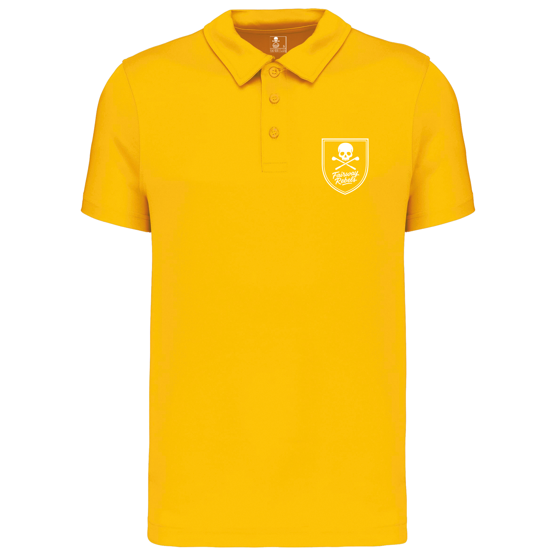Polo Golf Homme Technique Jaune Fairway Rebels - Fairway Rebels golf