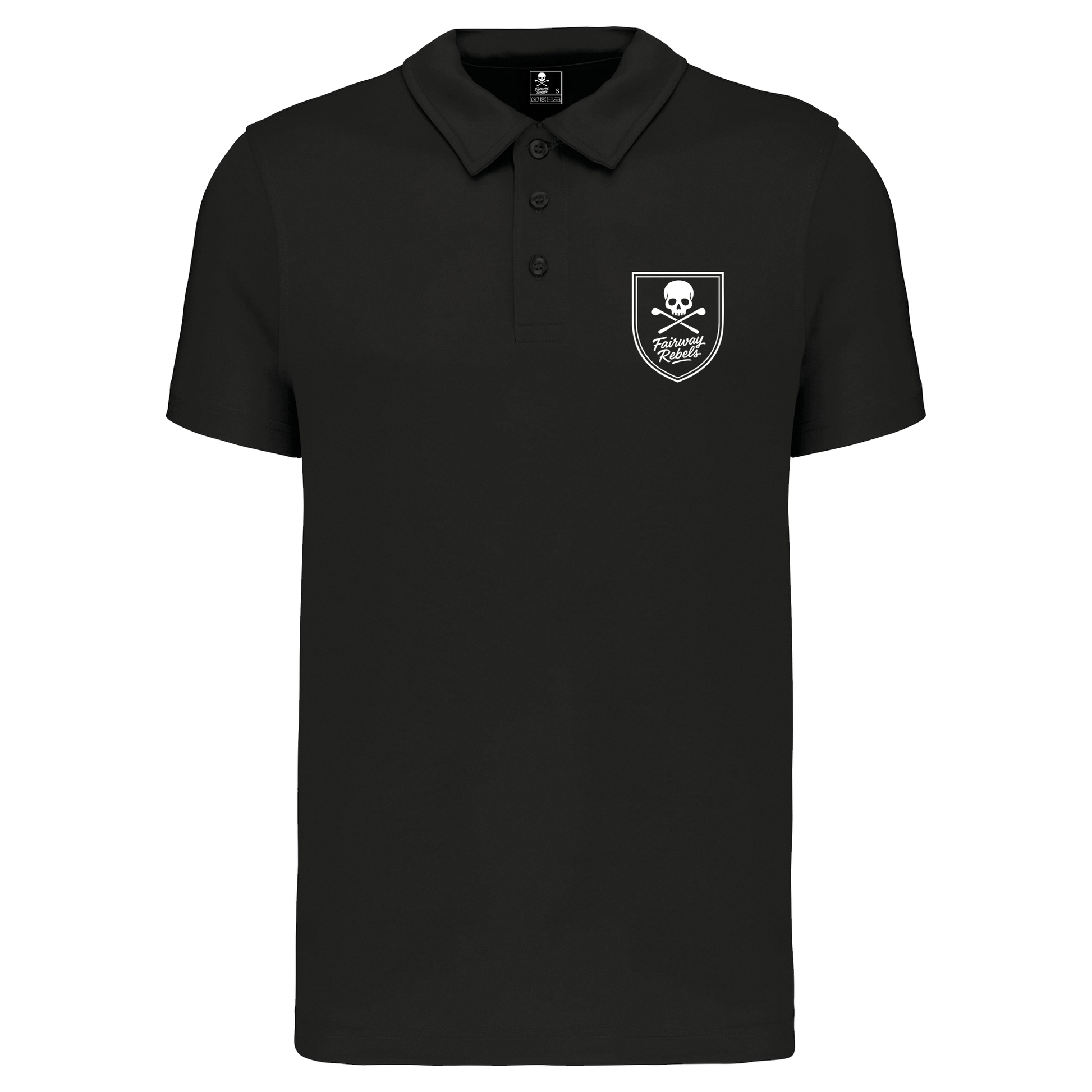 Polo Golf Homme Technique Noir Fairway Rebels - Fairway Rebels golf