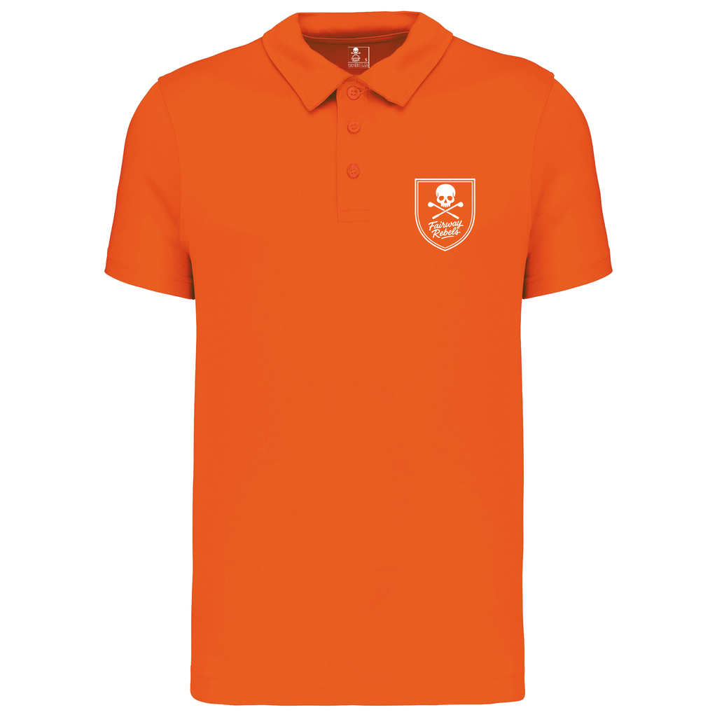 Polo Golf Homme Technique Orange Fairway Rebels - Fairway Rebels golf