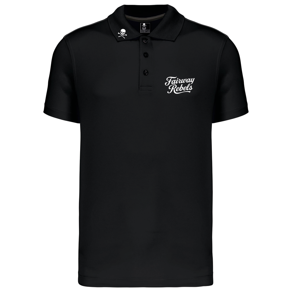 Polo golf Homme Technique The Two Noir - Fairway Rebels golf -polo golf technique homme -49.00 EUR
