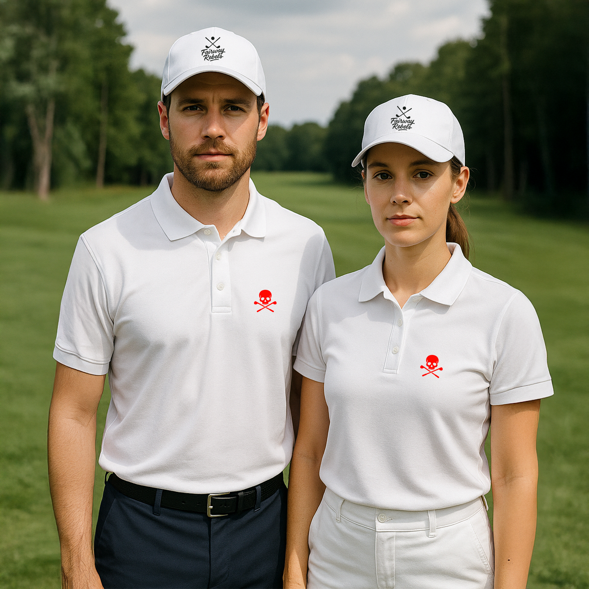 Polo Golf unisexe brodé Fairway Rebels - Fairway Rebels golf
