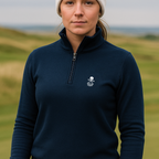Pull 1/4 Zip Femme Bleu Marine - Fairway-Rebels - Fairway Rebels golf