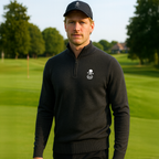 Pull 1/4 Zip Homme Gris Foncé- Fairway-Rebels - Fairway Rebels golf