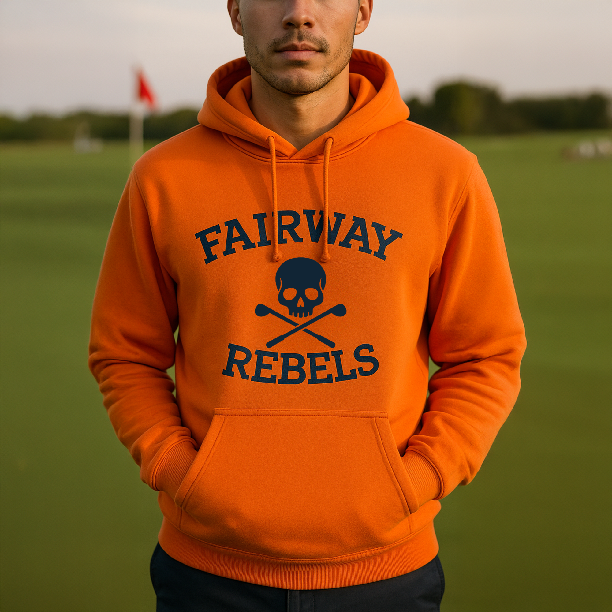 Sweat à Capuche Orange Fairway Rebels - Fairway Rebels golf